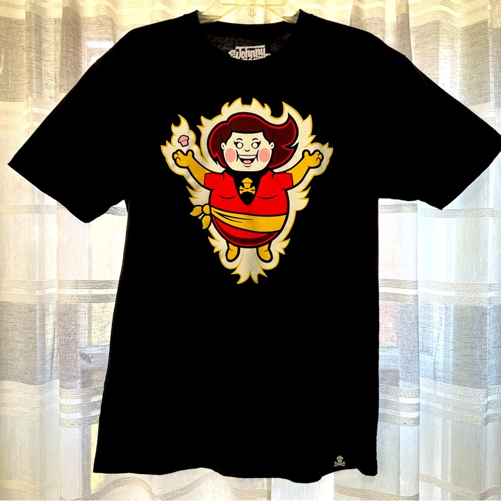 Last call!! Johnny Cupcakes 2022 shirt, EUC, size large.